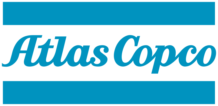 Atlas Copco Logo blue transparent
