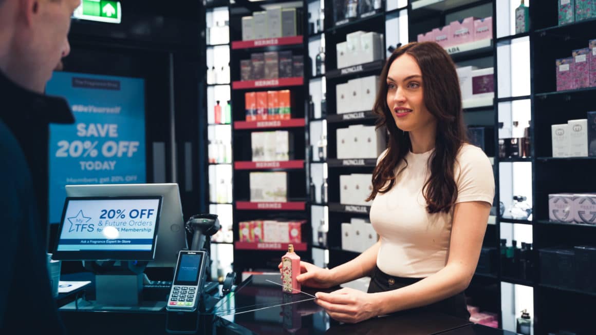 TFS the fragrance shop woman employee