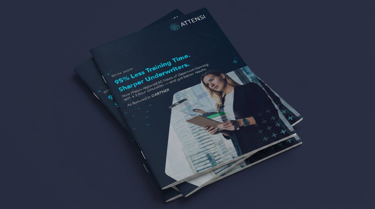 95% Less Training Time. Sharper Underwriters.