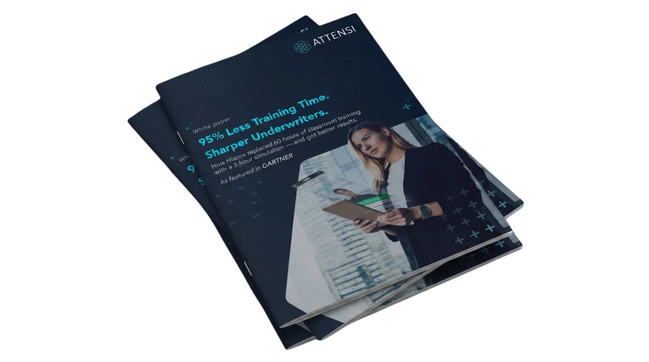 95% Less Training Time. Sharper Underwriters.
