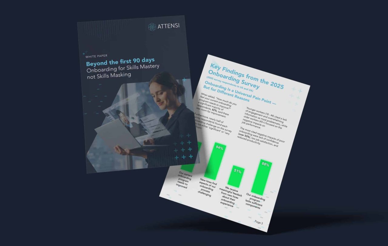 Onboarding for Skills Mastery not Skills Masking